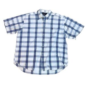 Polo by Ralph Lauren Men’s Short Sleeve Button-Down Collared Plaid Shirt